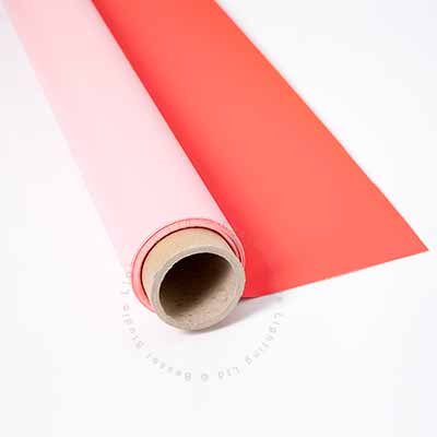 90cm x 3m Red and Pink Double Sided Vinyl Background (Card Core)